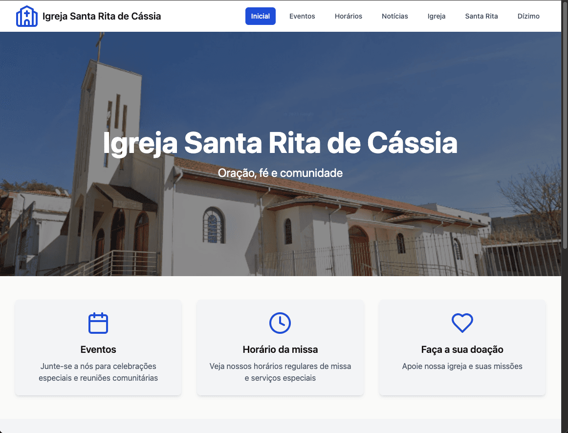 Website - Santa Rita church